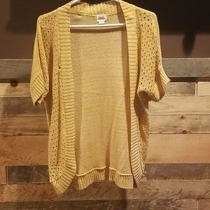 Yellow cardigan